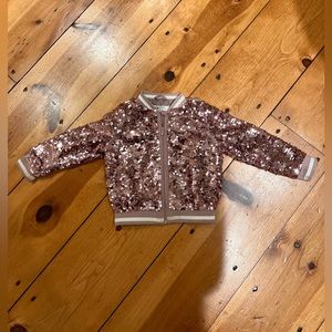 H&M sequin bomber jacket “it’s nice to be nice” 🐱